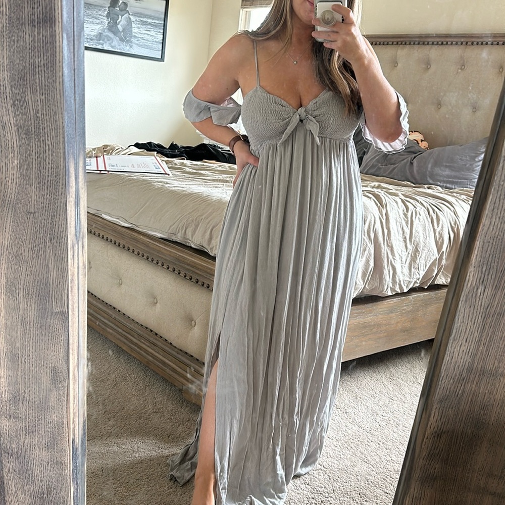 Wishlist maxi dress with tie front